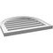Ekena Millwork Round Top Surface Mount PVC Gable Vent: Functional, w/ 2"W x 1-1/2"P Brickmould Frame, 22"W x 20"H GVPRT22X2002SF - alternate 5